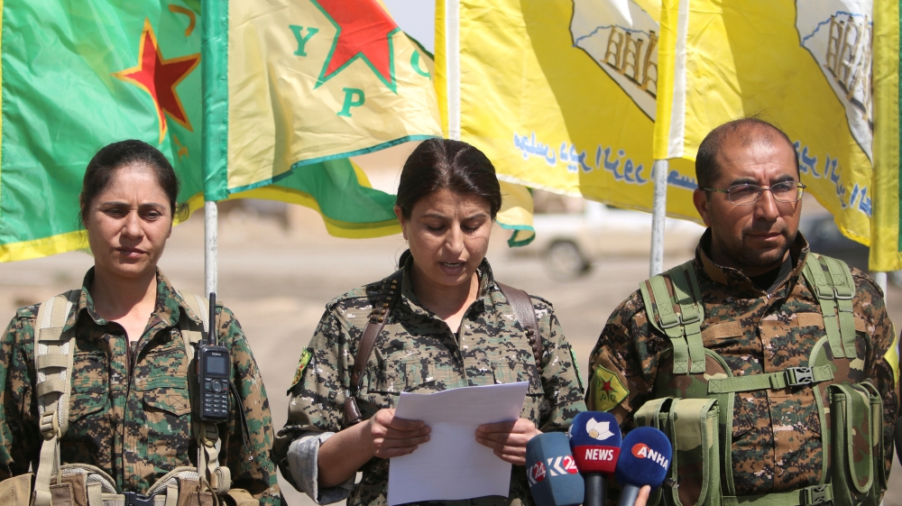  The Pentagon has continued to rely on the ground on the SDF, which the Obama administration armed after its creation in October 2015 specifically to fight ISIL in Syria [Reuters]