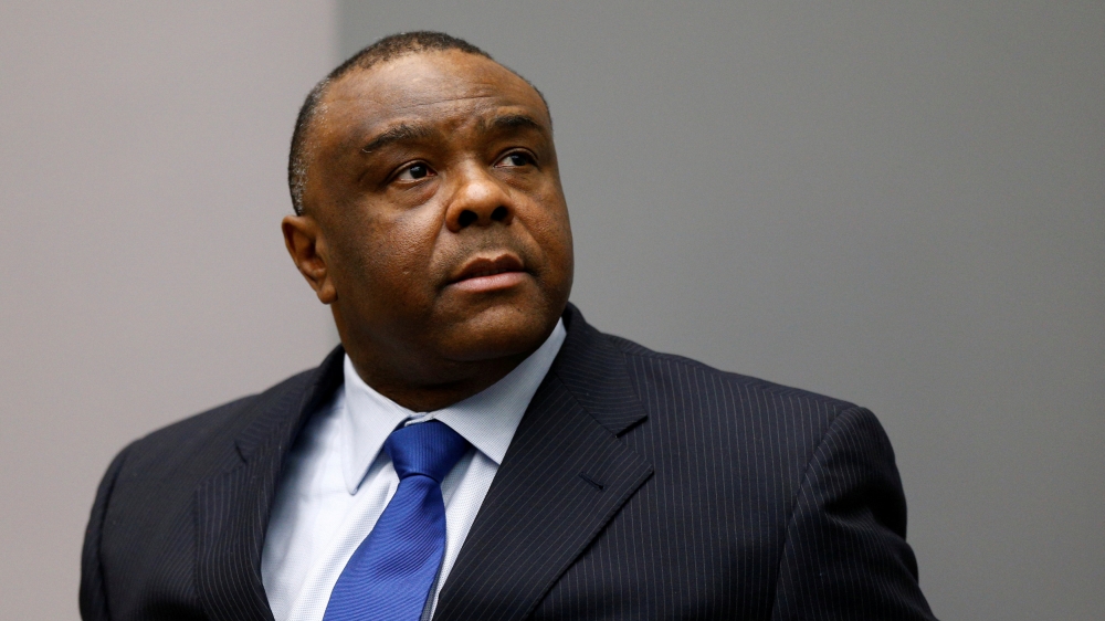 ean-Pierre Bemba Gombo of the Democratic Republic of the Congo sits in the courtroom of the International Criminal Court (ICC) in The Hague