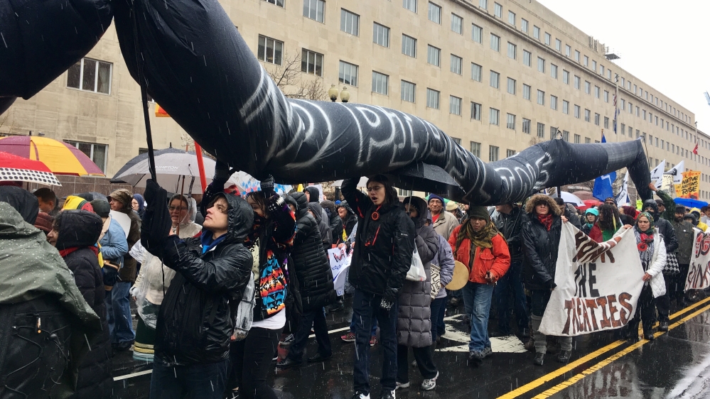Native Americans Washington march