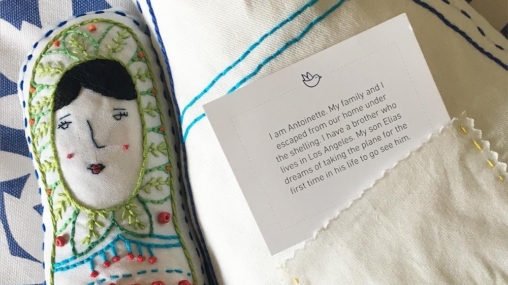 Antoinette tells of her son, Elias, who dreams of taking an aeroplane one day to visit his uncle in the United States [Courtesy of the Ana Collection/Al Jazeera]