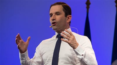 Leftist Hamon represents the Socialist Party [Laurent Capmas/Reuters]