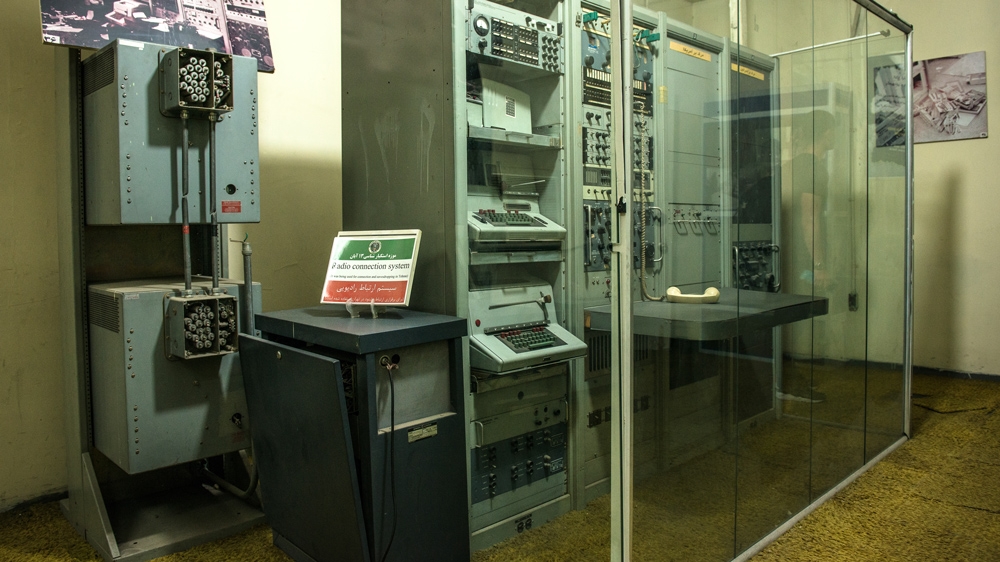 Various exhibits show communications devices and encryption equipment used by US embassy staff [Wojtek Arciszewski/Al Jazeera]