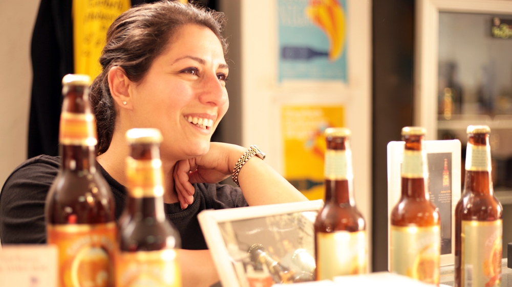  Madees Khoury managed the brewery in Palestine while her family members handled the US expansion [Leila Molana-Allen/Al Jazeera]