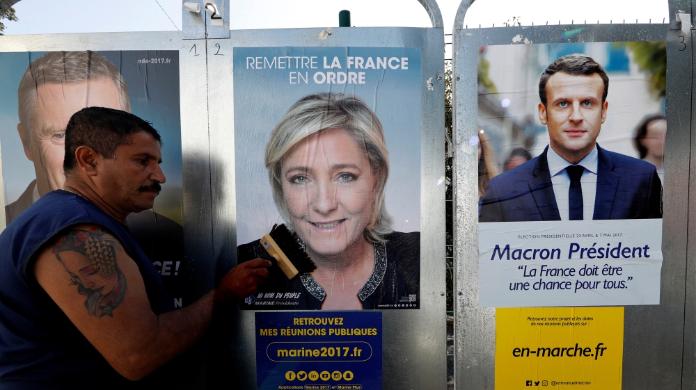 Le Pen and Macron