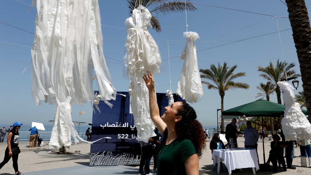 Protest against Rape law in Lebanon