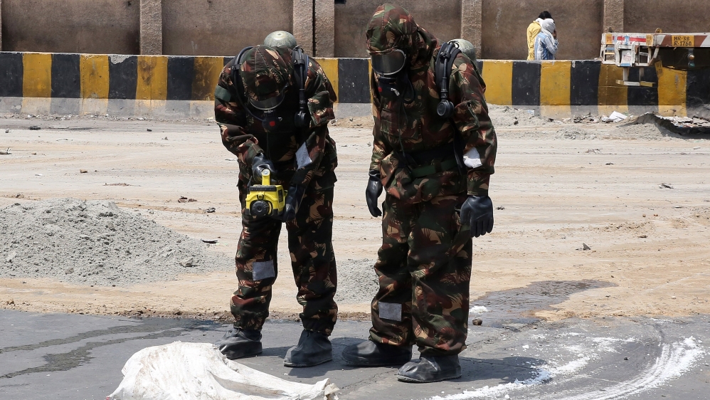 Officials said they have ordered an investigation into the source of the gas leak [Rajat Gupta/EPA] 