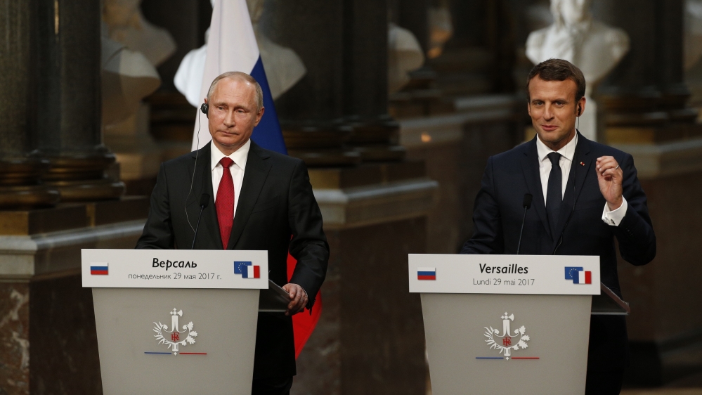 Putin Macron Meeting