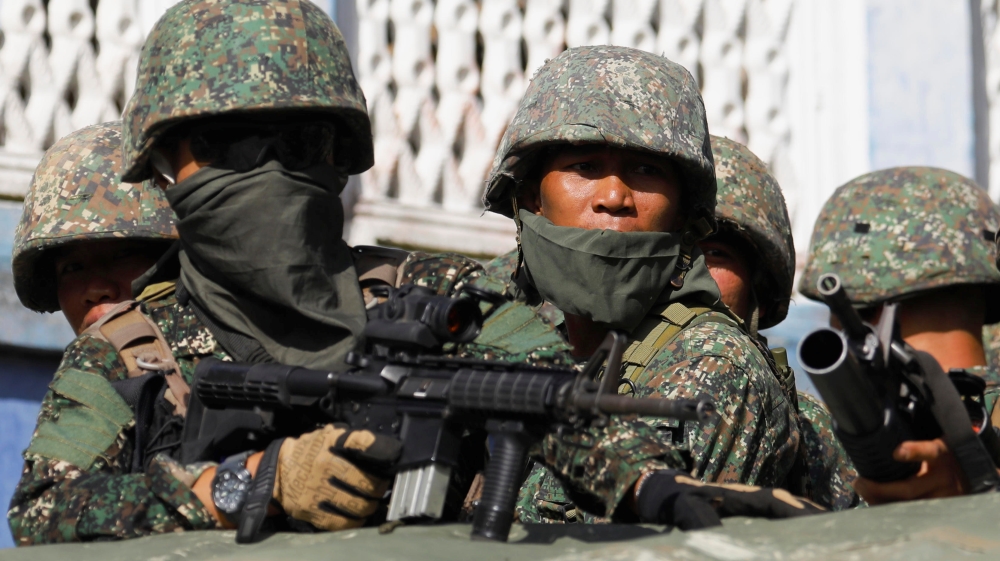 The army said only a few areas are under Maute control after a week of fighting [Erik De Castro/Reuters]