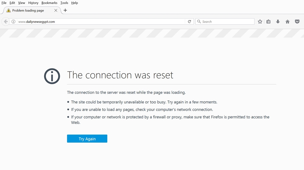 Blocked website of dailynews website