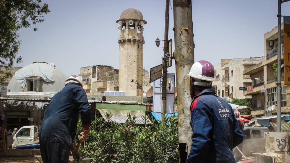 Planting, painting and restoring public spaces are all part of the rebuilding efforts [Violet Organization/Al Jazeera]