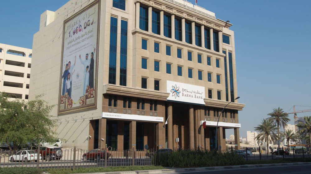 Barwa bank is pictured in Doha