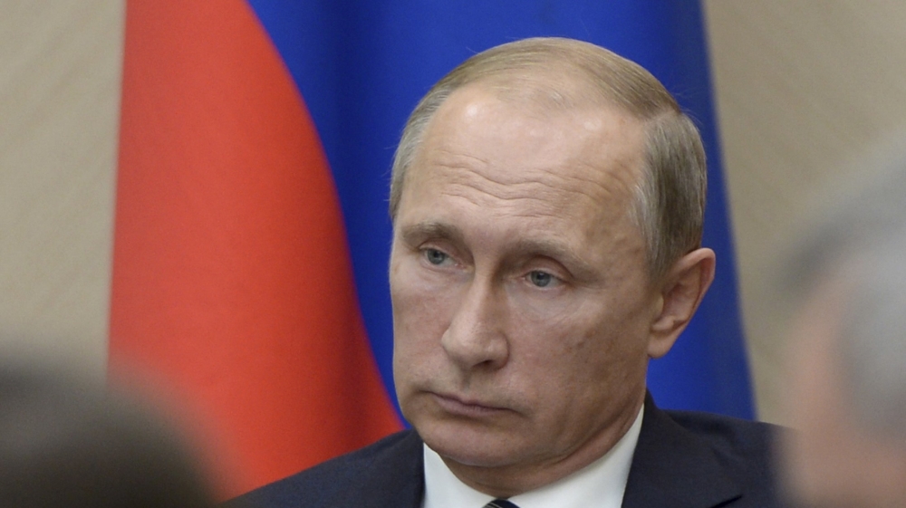 Russian President Putin chairs meeting with members of government at Novo-Ogaryovo state residence outside Moscow