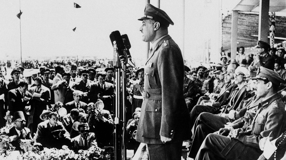 Abdel Nasser wanted a secular socialist country rather than the Muslim Brotherhood's push for Islamic rule [AP]