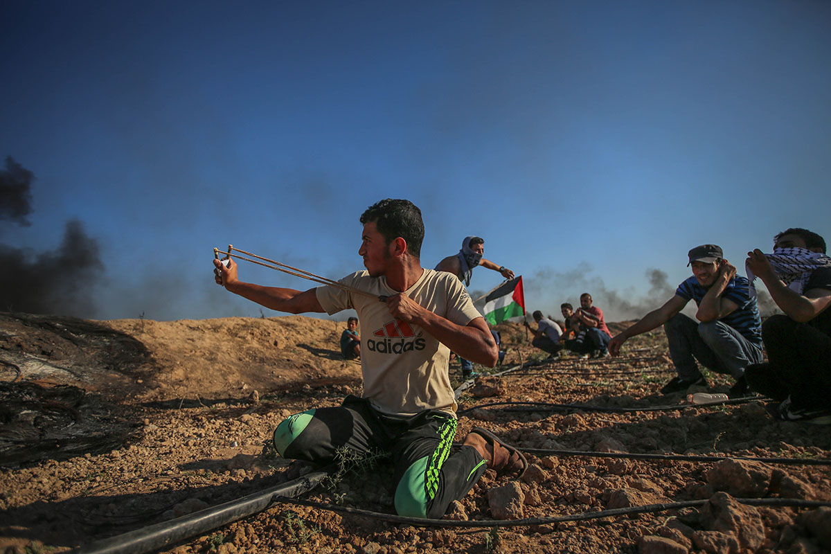 Palestinians protest on Gaza''s borders with Israel