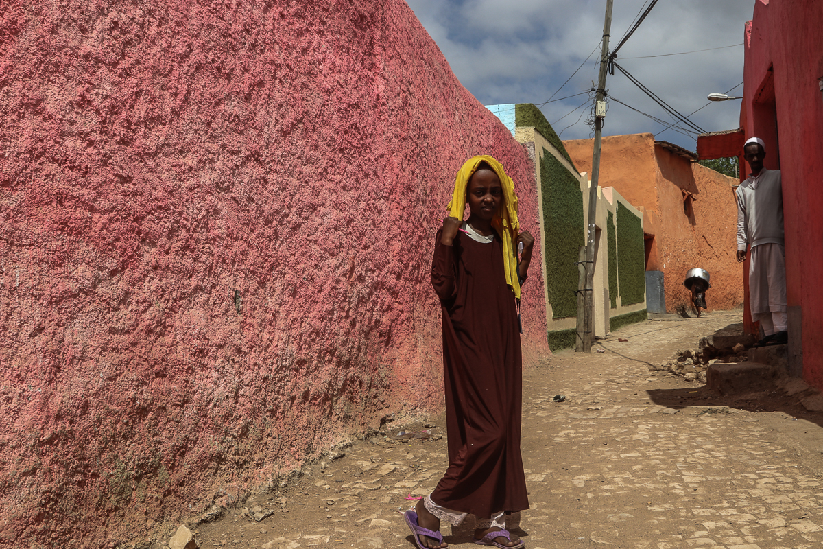 The walled city of Harar in eastern Ethiopia.