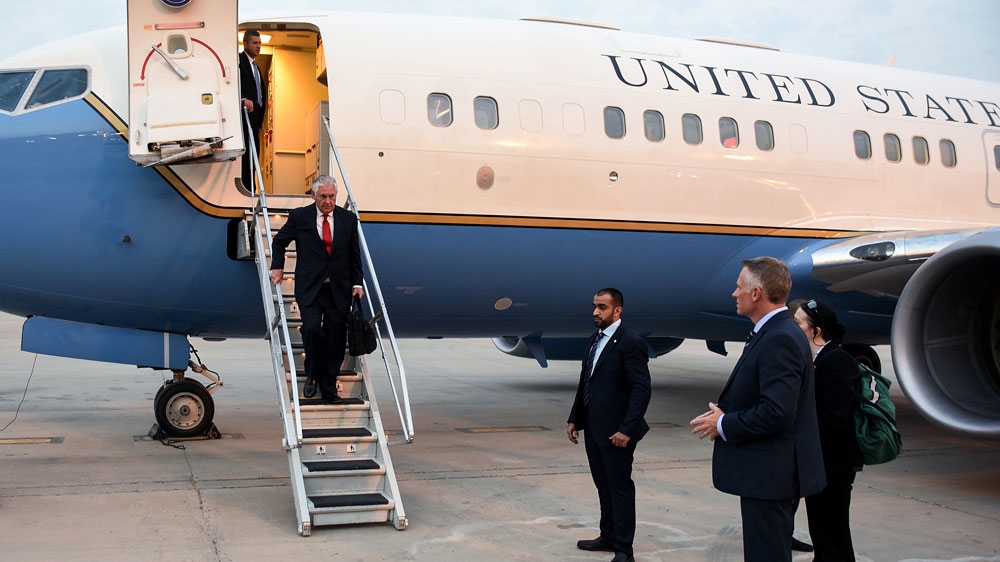 After his trip to Kuwait, Tillerson is expected to also visit Qatar and Saudi Arabia [KUNA/AFP]