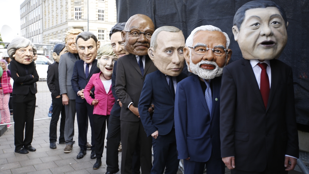 Anti G20 Protesters Take To Land And Water