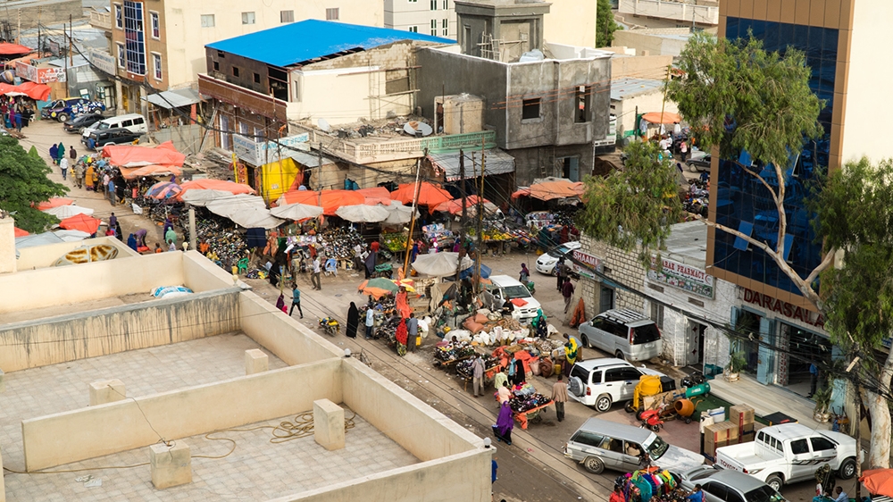 
Maize, sorghum flour, and other grains have been sold here since the colonial era [Janto Djassi/Picture Me Different] 