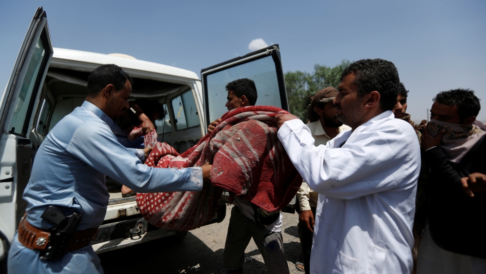 Dozens of people were wounded in the attack, which struck north of Sanaa in the Arhab area [Reuters]