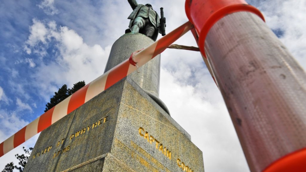 Australia Statue - Aboriginal protest - Getty