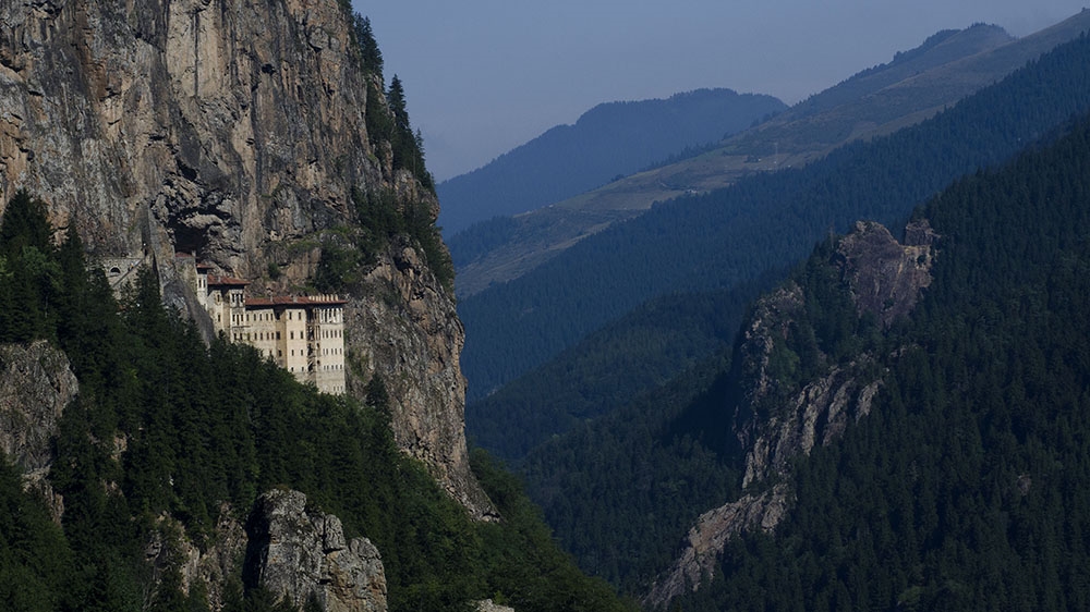 A popular destination for Arab tourists is the fourth-century Sumela monastery, perched high in the Pontic mountains south of Trabzon [John Wreford/Al Jazeera]