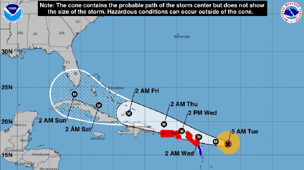 Increasing threat as Hurricane Irma intensifies