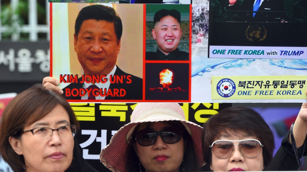 SKOREA-NKOREA-POLITICS-PROTEST