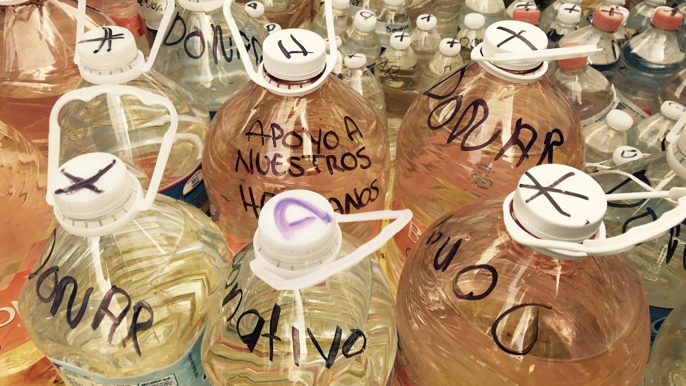 People scribbled the words 