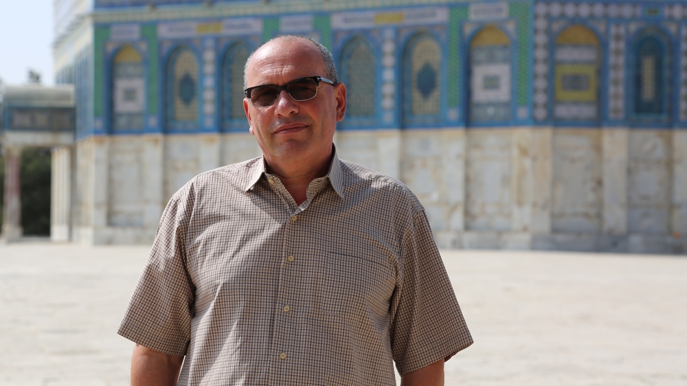 Mazen Jabari believes his event was cancelled because Israel did not want certain information about al-Aqsa Mosque to come under public scrutiny [Mersiha Gadzo/Al Jazeera] 