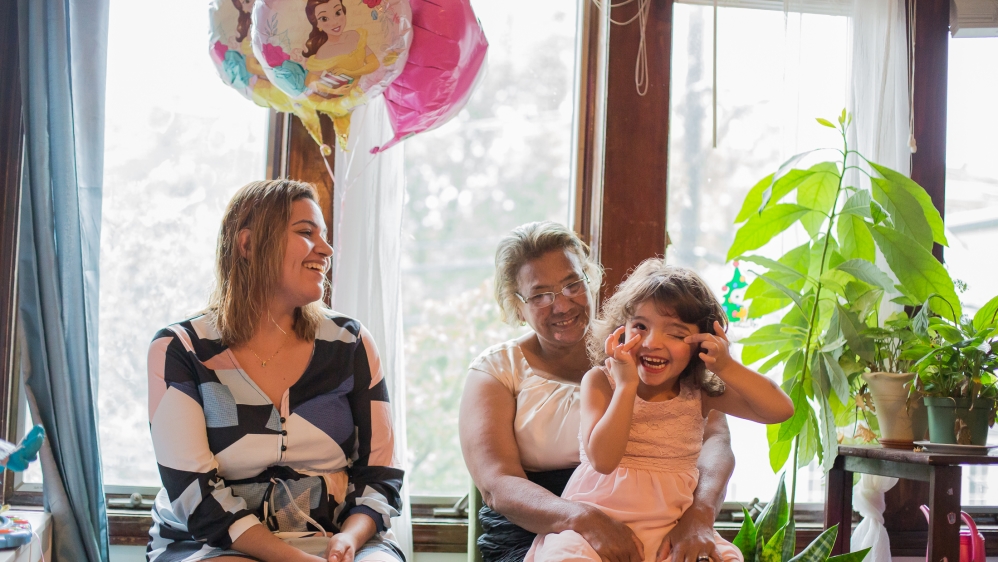 Lucimara Rodrigues, left, says she has been sexually abused [Carolyn Bick/Al Jazeera]