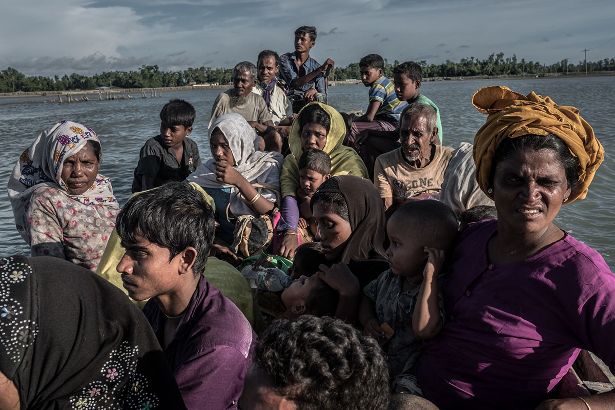 Laila, tracing her journey as she fled to Bangladesh