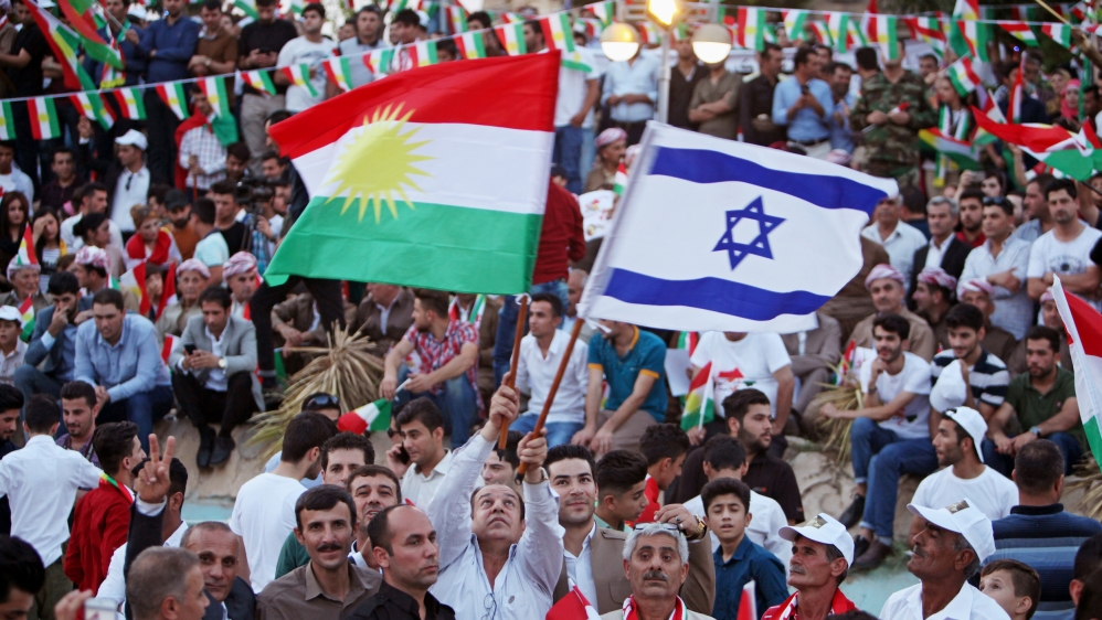 Kurds israel flags referendum Reuters
