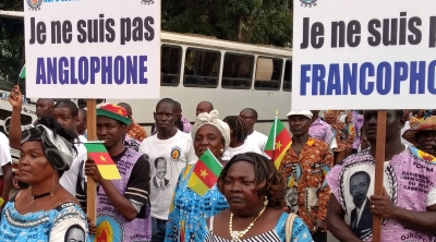 People in French-speaking areas have condemned the Anglophone regions' protests [Joel Kouam/Reuters]