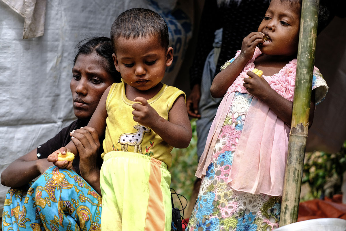 Laila, tracing her journey as she fled to Bangladesh