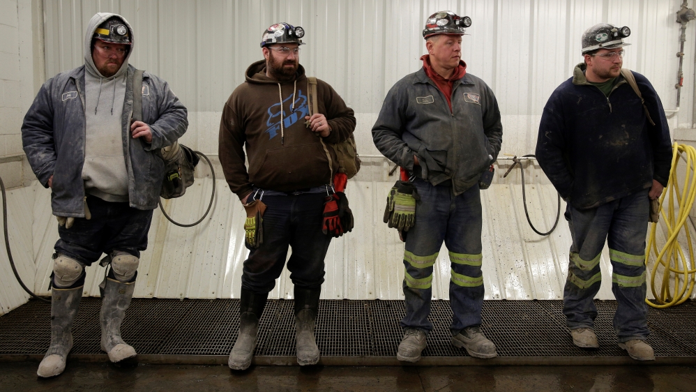 Trump said he plans to bring jobs back to the struggling US mining industry [Joshua Roberts/Reuters]