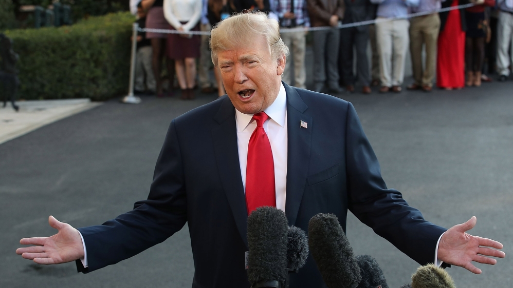 Trump departs for Asia