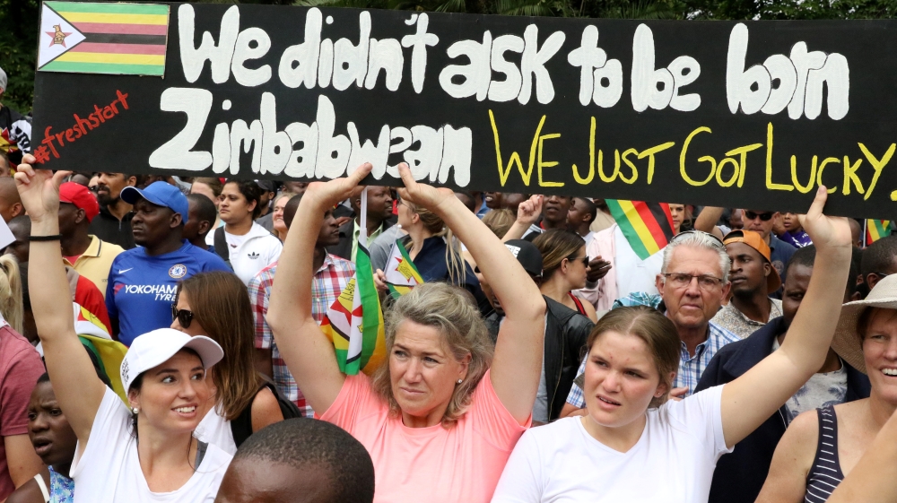 There was a celebratory mood at Saturday's events [Philimon Bulawayo/Reuters]