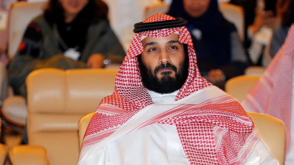 Saudi Crown Prince Mohammed bin Salman, attends the Future Investment Initiative conference in Riyadh