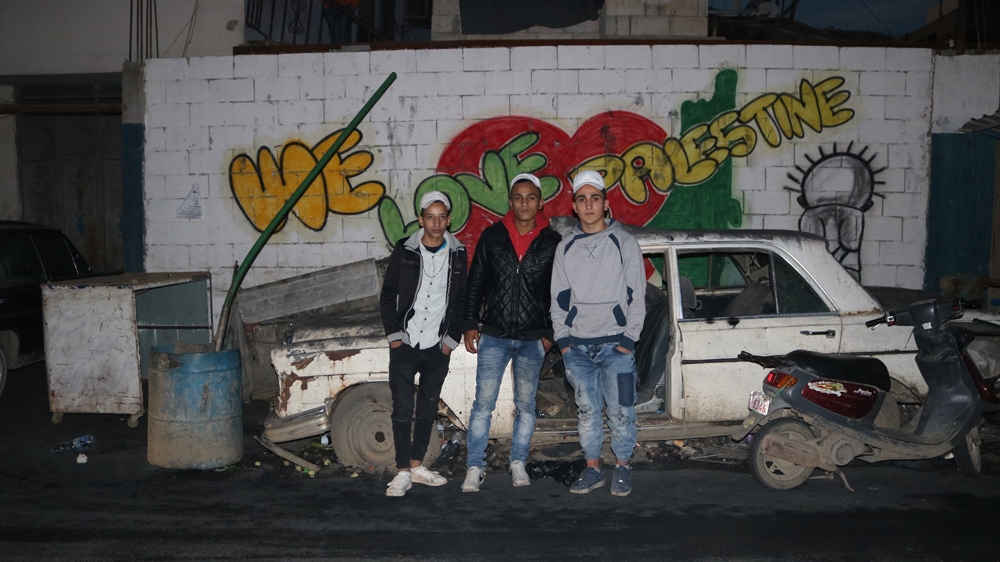 Ali and his friends plan to attend more protests against Trump's statement on Jerusalem [Lisa Khoury/Al Jazeera]