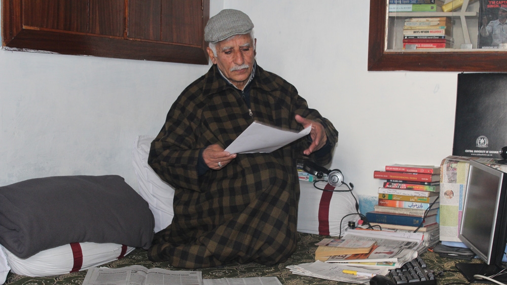 Mohammad Ashraf Mattoo vowed to continue his struggle for justice [Rifat Fareed/Al Jazeera]