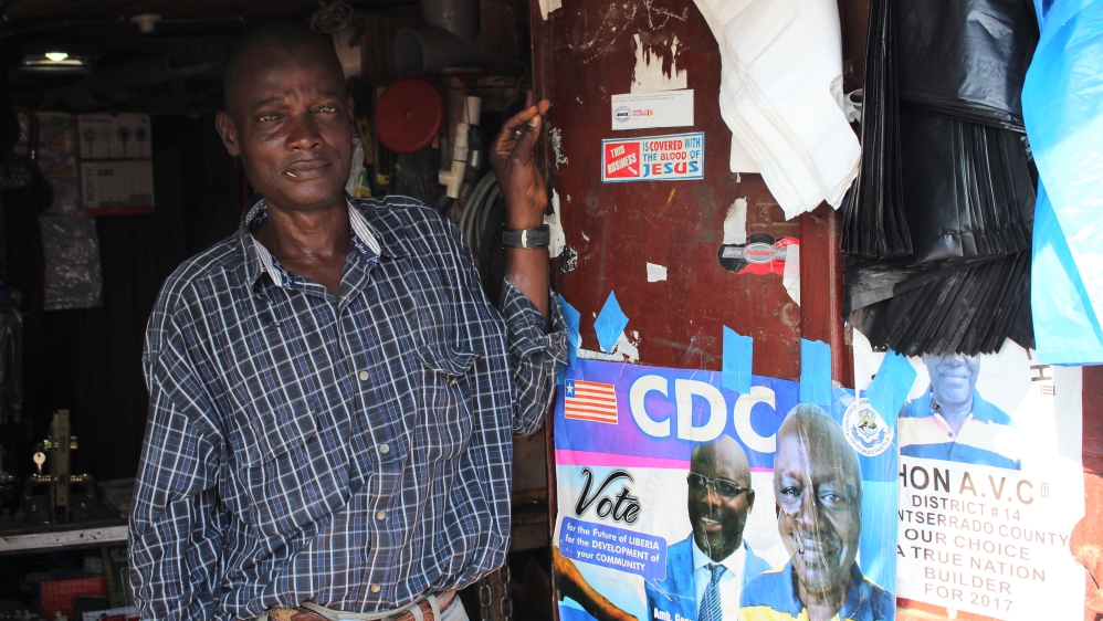 Sahr Michel is concerned uncertainty will continue to affect his business [Lucinda Rouse/Al Jazeera]