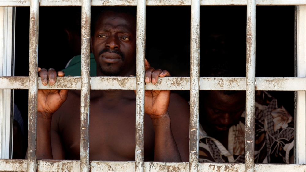 Migrant detention center Libya