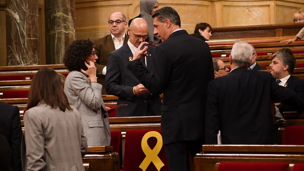 First Session Of The New Catalan Parliament Is Held