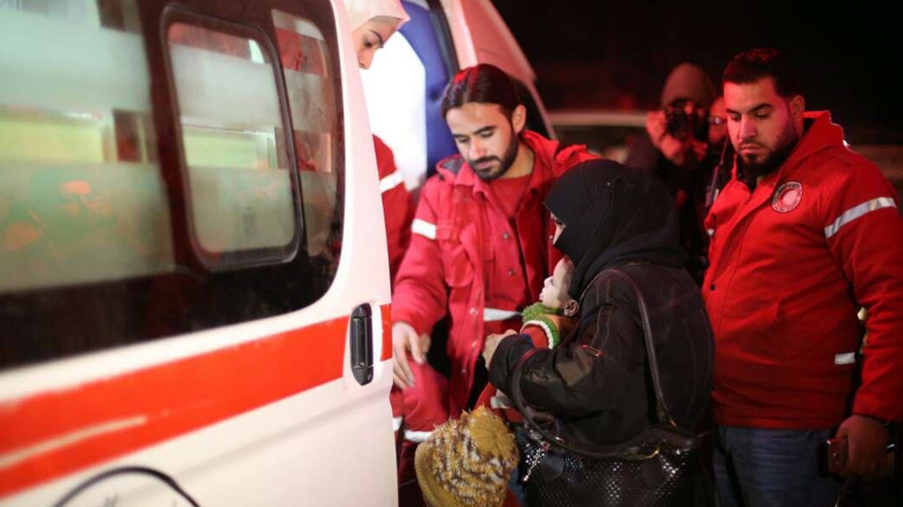 An estimated 400,000 people are still holed up in the besieged enclave of Eastern Ghouta [AP]