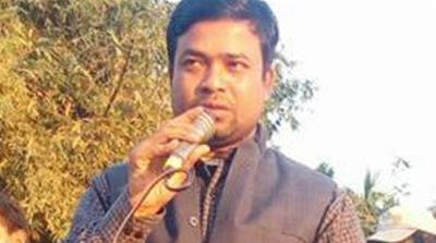 Ainuddin Ahmed campaigns against police atrocities [Photo courtesy: AAMSU]