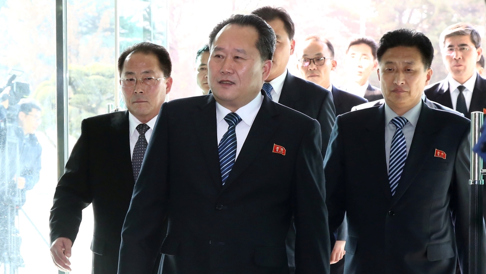 Head of North Korean delegation Ri Son Gwon, Chairman of the Committee for the Peaceful Reunification of the Country (CPRC) of DPRK, leaves after their meeting at the truce village of Panmunjom