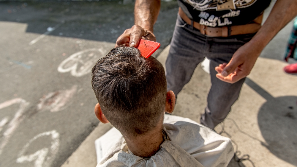 Bassam and his six-member family have been living in the centre for less than a year [Dimitris Sideridis/Al Jazeera]
