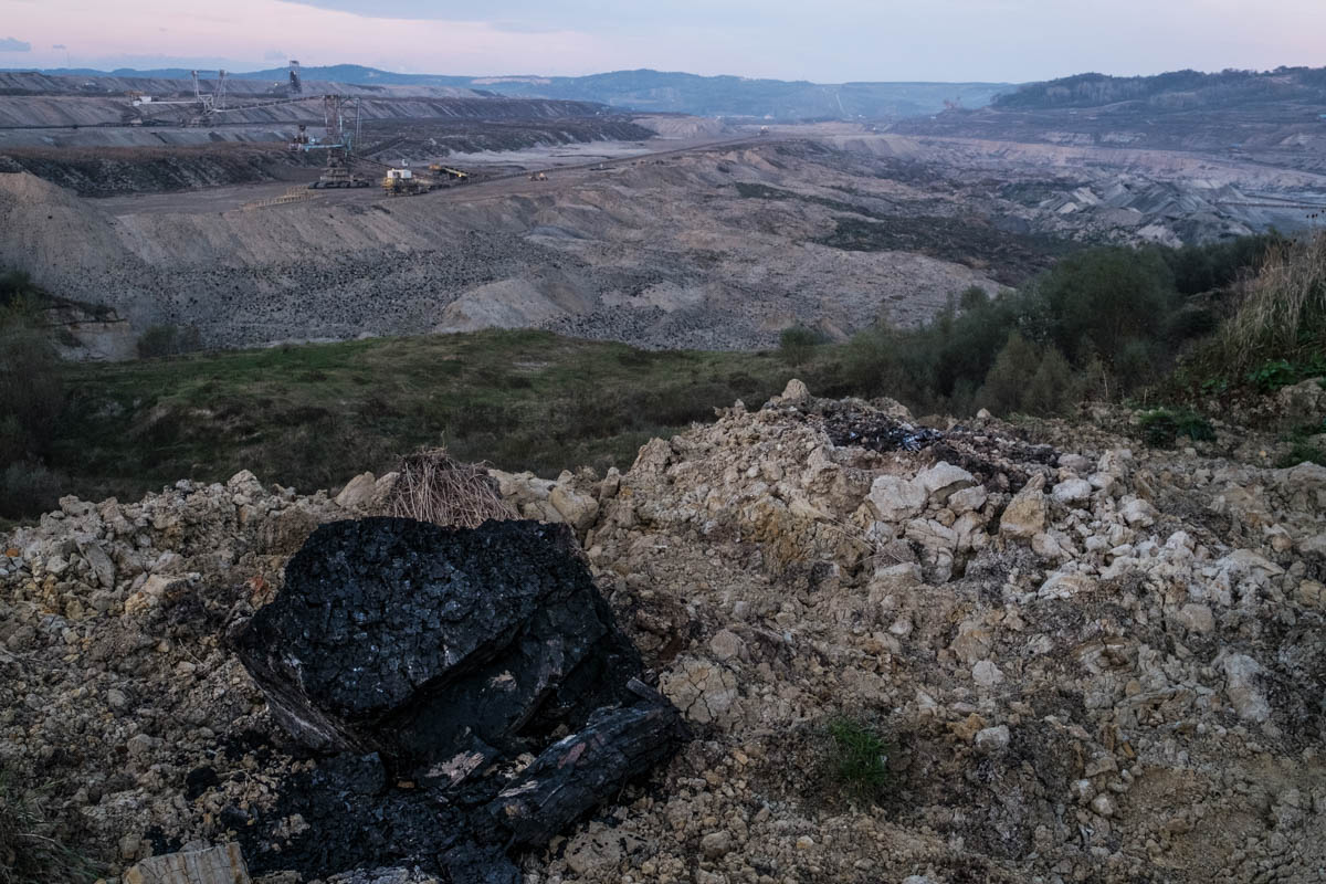 Lignite or brown coal is an innefficient and very polluting type of coal, but is found in large deposits.