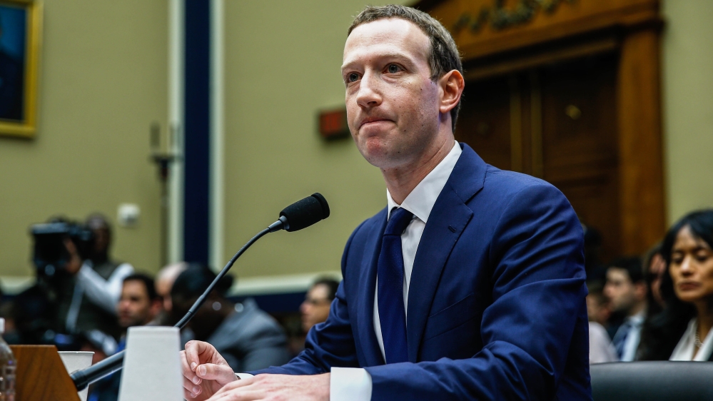 CEO of Facebook Mark Zuckerberg testifies before the House of Representatives
