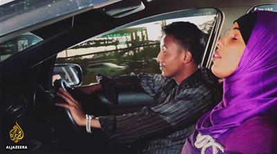 Through the collective, Iman mentors young people to become role models in their community [Screengrab/Al Jazeera]